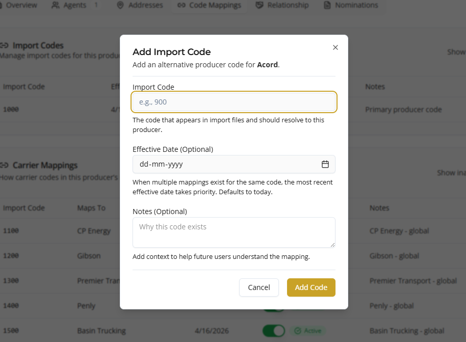 code map add