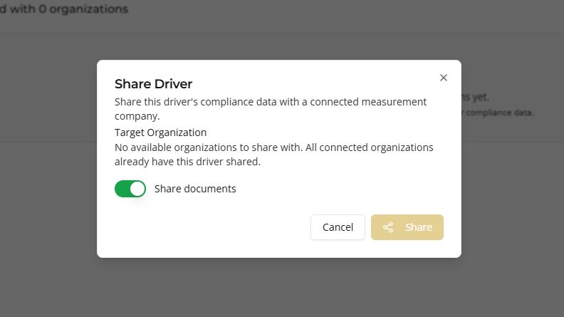 driver document sharing add