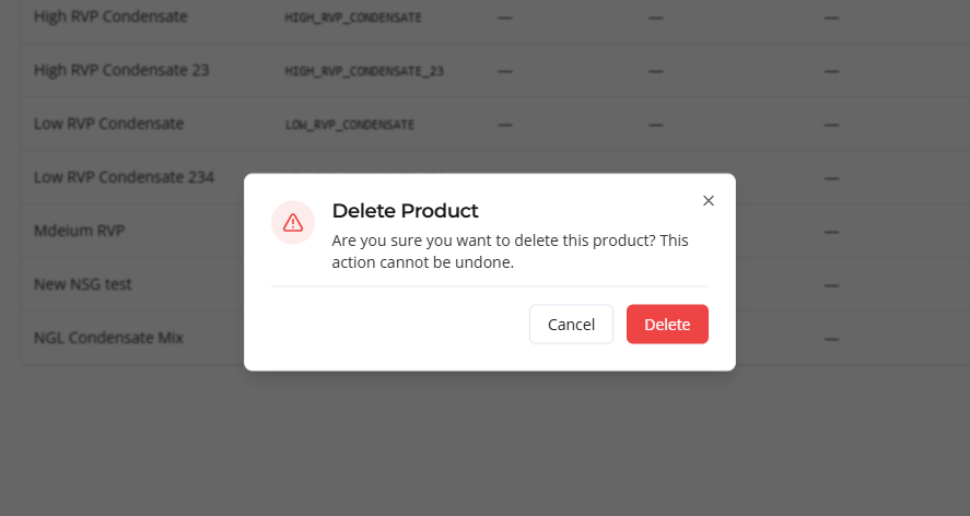 products delete
