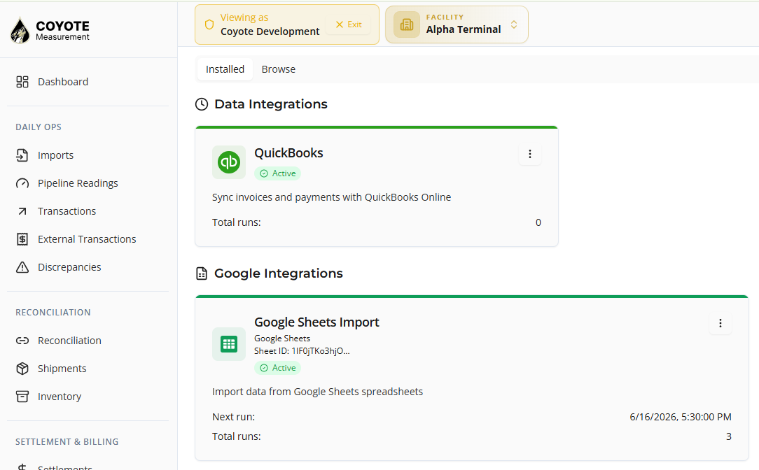 Test Connection result — fix access or sheet settings if the test pass